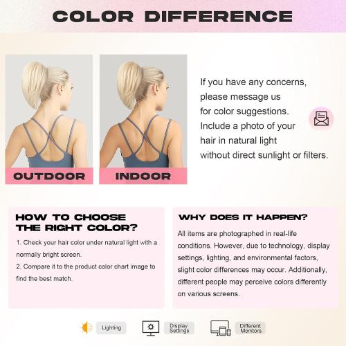 NTYNTY Ponytail Extension, 10 Short Claw Clip in Ponytail Hair Extensions Messy Bun Hair Piece Natural Soft Synthetic Straight Pony Tail Hair Pieces for Women - Natural Blonde