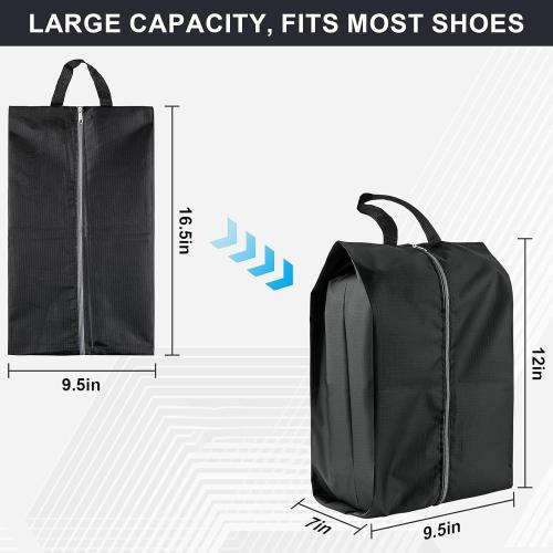 Shoe Bags for Travel, 6 Pack Extra Durable Travel Shoe Bags for Storage and Packing, Reusable Water-proof Shoe Bag with Smooth Zipper, Portable Travel Essentials