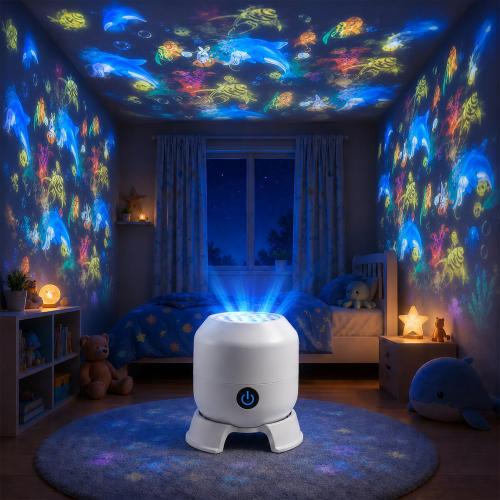 Dynamic Rotating LED Projector Light