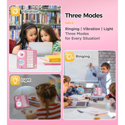 3-in-1 Visual Timer Task Timer with Chore Chart Board, ADHD Tool for Kids Adults Visual Schedule for Kids with Autism, Daily Checklist for Home, School, Classroom, Desk, Chore Chart