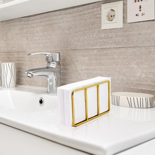 Vplus 600 Pack Paper Napkins Guest Towels Disposable Premium Quality 3-ply Dinner Napkins Disposable Soft, Absorbent, for Kitchen, Wedding, Parties, Dinners or Events(White)