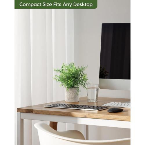 Velener Artificial Potted Rosemary Plants- Rustic Farmhouse Topiary Shrubs for Decoration Centerpieces Living Room, Shelf Bedroom Aesthetic Green Bathroom Accessories Boho Small Desk Plant Office