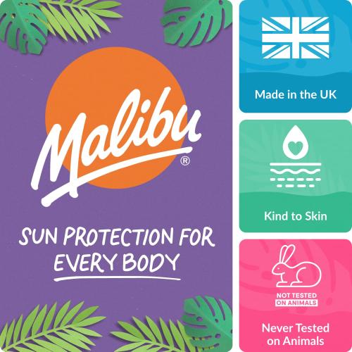 Malibu Sun Fast Tanning Gel, 10.1 Fl Oz, Deep Tan Accelerator with Carrot, Beta Carotene and Vitamin E, Tropical Coconut, Water-Resistant, for Outdoor and Sunbed Use, Made in UK