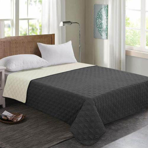 SPXTEX 100% Waterproof Dog Bed Cover, Reusable Pet Furniture Cover, Non-Slip Dog Blanket Incontinence Mattress, for Kids Children Dog Cats Cover Sofa Couch(82x102 Inches, Dark Gray)