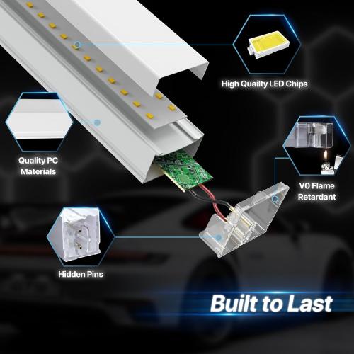 HYPERLITE Gen 2 Hexagon Garage Light, Upgraded 3 Level Dimmable 581W 58100LM Super Bright Garage Detailing Lights, 22 Grids Hexagon Shop Lights, Hex LED Lights for Basement, Gym, Barber