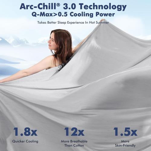 Elegear Double-Sided Arc-Chill® 3.0 Cooling Blanket for Hot Sleepers, King