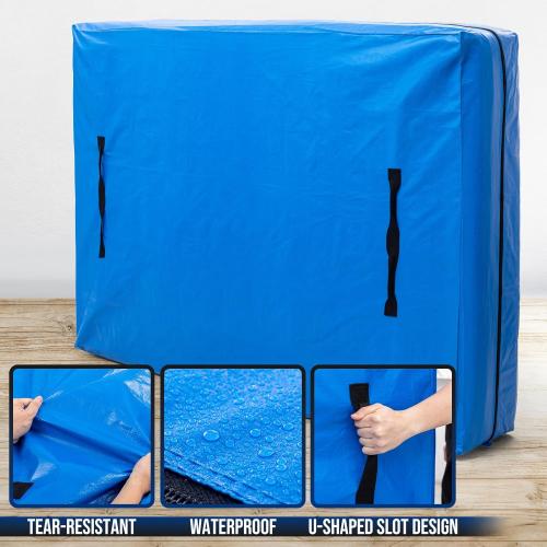 TAILI Queen Mattress Bags for Moving and Storage, Heavy Duty Moving Supplies Mattress Cover with Reinforced Handles, Storage Cover Essentials Packing Protector