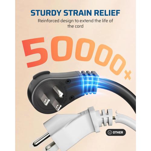 DEWENWILS 360° Rotating Flat Plug Extension Cord, 10FT Extension Cord Rotating Plug, 3 Prong 16/3C Grounded Flat Power Cable for Indoor Narrow Space, 13A/125V/1625W SJT-3, ETL Listed, Black