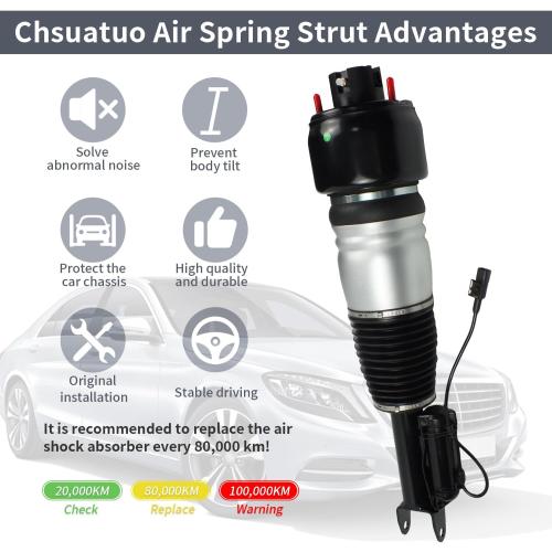 Front Right Air Suspension Strut Shock Absorber for Mercedes-Benz 2-MATIC Airmatic 2003-2009 W211 E-CLASS E320 E350 E500 E550 for 2005-2011 C219 CLS500 CLS550 2113209313 2113205513