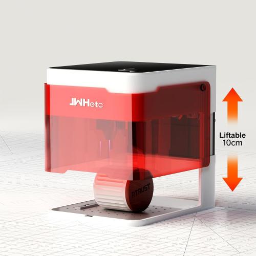 JWHetc Xpro10W Laser Engraver Machine, Portable 10000mW Laser Engraver and Cutter Machine for Wood Leather Metal Silicone Paper Glass Cloth,Class 1 (10W)