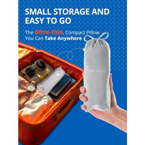 Travel Pillow for Airplanes, Ultra-Thin Breathable Airplane Pillow Alternative, Airplane Head Strap with 3D Sleep Eye Mask, 360° Support for Long Flight, Work for Seats with Headrest, Black