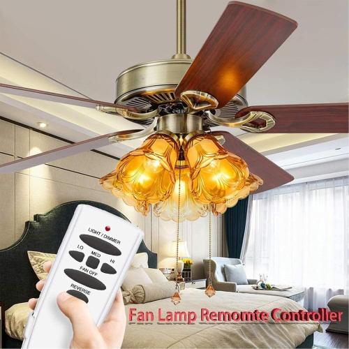UC7078T Ceiling Fan Remote Control Replacement of Hampton Bay UC7078T Fan-HD CHQ7078T UC7078TR UC7078TUDL RR7078TR L3H2003FANHD, with Reverse, (2.16 * 1.18 * 5.6, White)