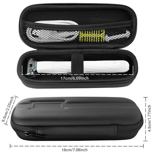 Hard Travel Case Protective Bag Compatible with Philips Norelco OneBlade Intimate Pubic and Personal Body Groomer Trimmer Shaver Model QP1924/70