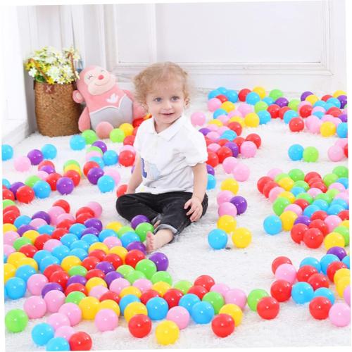 80pcs Plastic Boy Girl Ocean Balls Boys and Girls Outdoor Toys Play Balls for Years Old Random Color