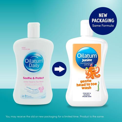 Oilatum Daily Junior Head To Toe Wash for Dry skin, 300 ml