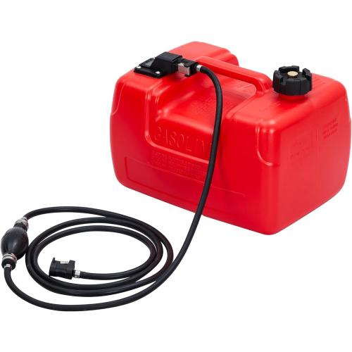 PeakPursuit Marine Tank, 3 Gallon Marine Portable Tank Outboard Marine Boat Transfer Tank With Line, I-Shaped Handle, Easy to Carry