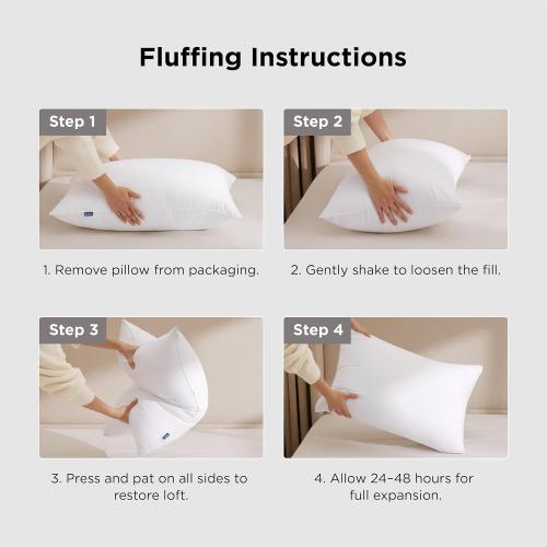 Bedsure King Size Pillows Set of 2 - King Size Bed Pillows 2 Pack for Sleeping, Soft and Supportive, Hotel Quality, Original Down Alternative Filling for Side, Back Sleepers