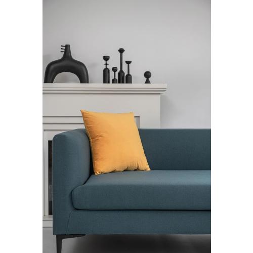 Throw Pillow Covers 22x22 Mustard Yellow: Pack of 2 Cozy Soft Velvet Square Modern Luxury Decorative Throw Pillow Cases for Sofa Couch Living Room Bed Home Decor
