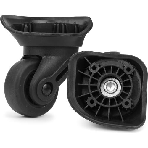 Suitcase Wheels Plastic for DIY Repair, 360 Swivel Wheel Replacement Luggage Travel Suitcase Casters, Black Spinner Luggage Wheel, Suitcase Wheels for Luggage Suitcase, A-72A