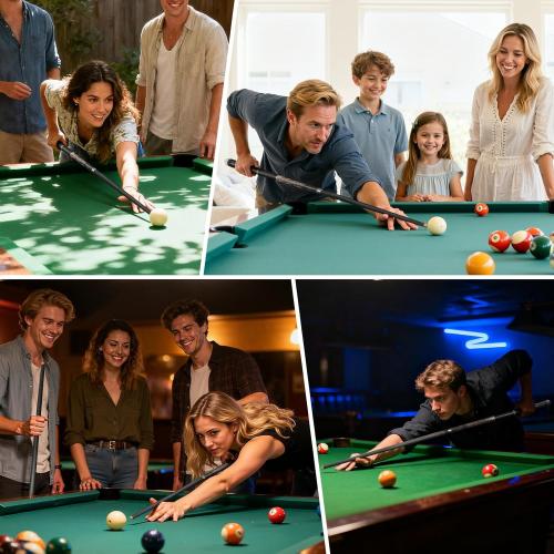 Carbon Fiber Pool Cue Stick 58 Professional Pool Sticks for Adults Full Carbon Technology Tacos De Billiar Low Deflection Billiard Pool Table Cues 3 Colors Available