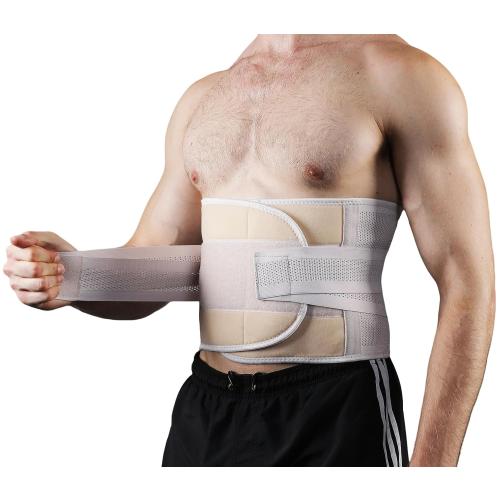 Back Brace for Lower Back Pain Men Women, Back Support Brace & Elastic Supports Belly Band Stomach Wrap Waist Belt Waist Trainer, Waist Brace Waist Trainer for Men Sciatica Pain Relief (Beige, XX-Large)