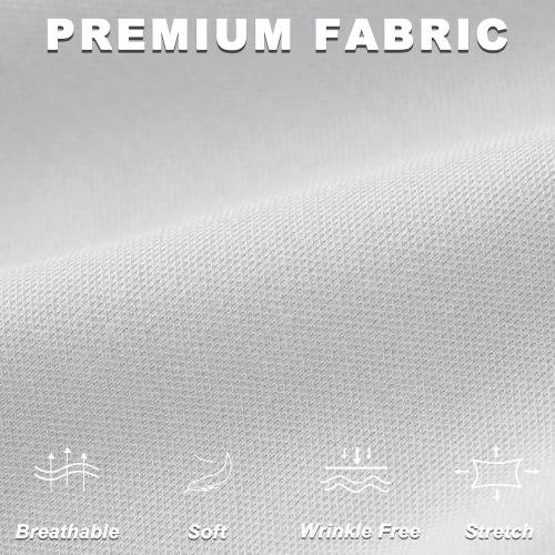 X14 Regular iChosy Women's Stretchy Straight Leg Dress Work Pants Business Office Casual Slacks with Pockets White