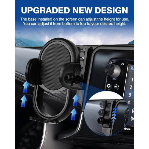 Autorder Custom Fit for Car Phone Holder 2020 2021 2022 Toyota Highlander Lmited/Platinum Accessories Phone Mount 12.3 Screen Cell Phone Automobile Cradles Hands-Free 360 Degree Rotation