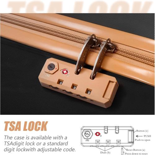 Luggage Sets 3 Piece,Suitcases with Wheels,Carry On Luggage Set,ABS Hard Case Luggage with TSA Lock Spinner Wheels(3 Piece Sets,Red(20/DB/TB))