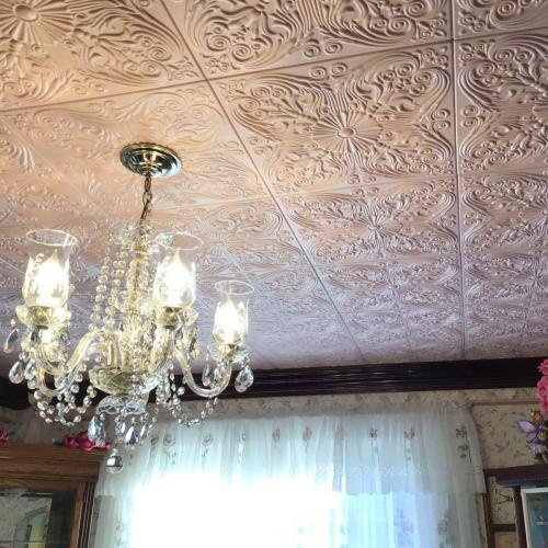 Color White Set of 8 A La Maison Ceilings R139 Spanish Silver Foam Glue-up Ceiling Tile (21.6 sq. ft./Case), Pack of 8, Plain White