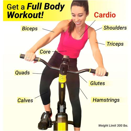 STEALTH GAME CYCLE: Full-Body Workout X-Bike, Gamified Cardio with 5 Free Games, Foldable Magnetic Cycle, Phone Holder   Free Fitness App (Optional Premium Subscription)