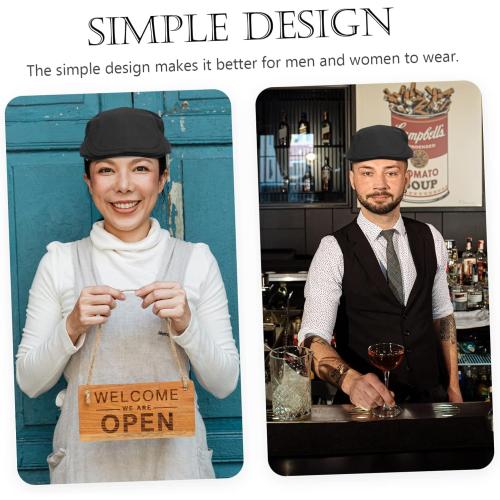 1pc Work Beret Kitchen Cap Chef Turban Chef Skull Hat Men s Newsboy Caps Chef Hat Green