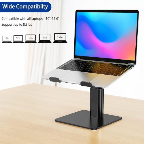 New, open for inspection BESIGN LSX6N Laptop Stand, Ergonomic Adjustable Notebook Riser Holder, Computer Stand Compatible with Air, Pro, Dell, HP, Lenovo More 10-15.6 Laptops, Black