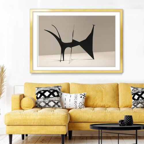 LaVie Home 27x40 Picture Frame Gold Poster Frame,Display Pictures 24x36 with Mat or 27x40 Without Mat, Frame and Polished Plexiglass, Horizontal and Vertical Format of The Walls