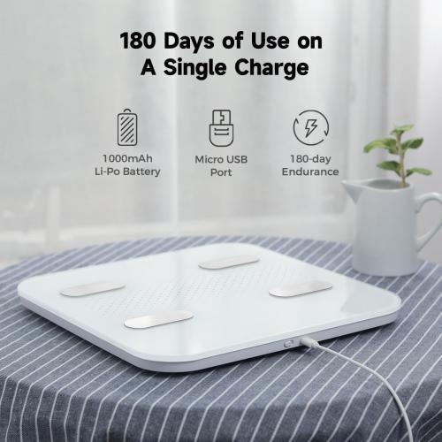 YUNMAI S Smart Body Fat Scale, Accurate Digital Bathroom Scale for Body Weight, Body Composition Analyzer with Health Monitor Sync Apps for BMI, Body Fat, Muscle Mass, Body Weight