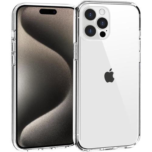 TENOC Phone Case Compatible with iPhone 15 Pro Max, Clear Case Shockproof Protective Bumper Slim Cover for 6.7 Inch