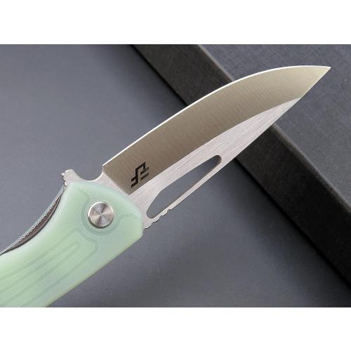 Eafengrow EF233 Folding Knife D2 Steel Blade G10 Handle EDC Tool Knives for Working Camping Hiking(jade)