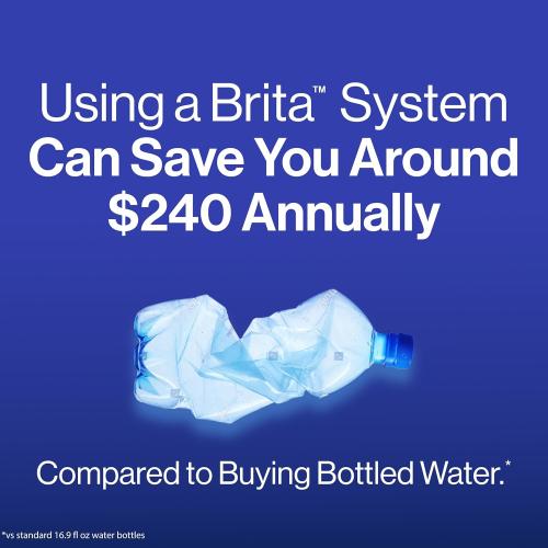Brita Everyday Elite Water Filter Pitcher, Removes 99% of Lead, Includes 1 Filter, 10-Cup Capacity, Black