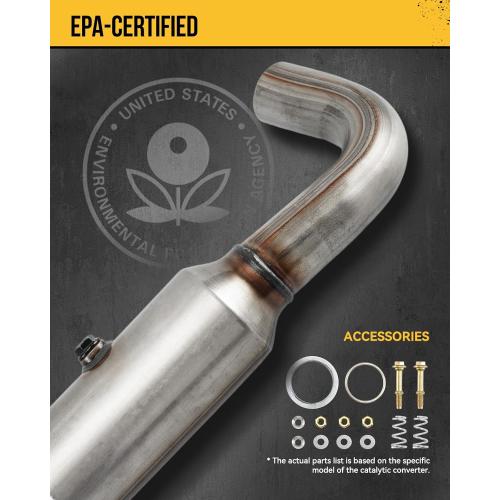 KAC Catalytic Converter Stainless Steel Compatible with 2008-2010 Chevy Cobalt 2.2L, 2008-2011 Chevy HHR 2.2L, 2008-2010 Pontiac G5 2.2L Replace 19421 (EPA Compliant)