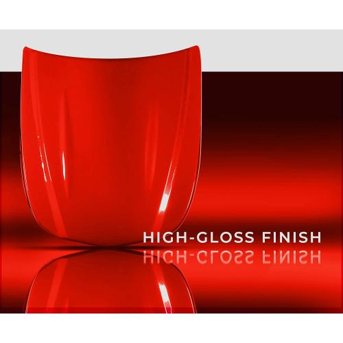 VViViD  Ultra Gloss Racing Red Vinyl Car Wrap Premium Paint Replacement Film Roll with Nano Air Release Technology, Stretchable Protective Cap Liner, Self Adhesive (10ft x 5ft)