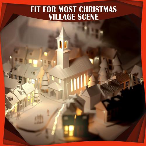 Kingdder Accessory Cord with 5 Led Light Bulb 7.5 Feet Christmas Village Accessories Sets for Christmas Indoor Lamp Cord with Switch LED Light for Holiday Village House Decors Crafts(2 Sets)