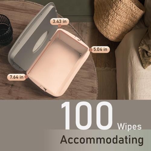 Baby Wet Wipe Warmer, Dispenser, Holder and Case - Easy Press On/Off Switch, Only Available at Amazon