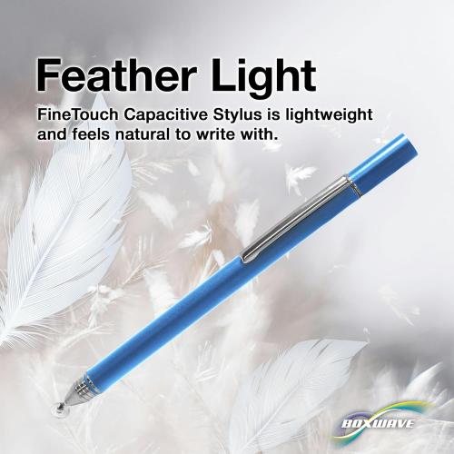 BoxWave Stylus Pen Compatible With ONN Tablet (8 in) - FineTouch Capacitive Stylus, Super Precise Stylus Pen - Lunar Blue