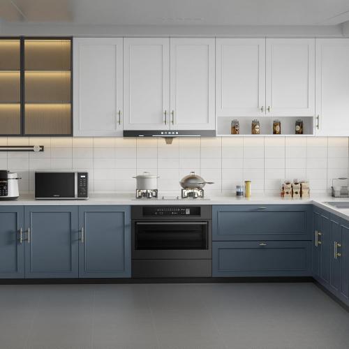 Haliwu 10 Pack Brushed Nickel Cabinet Knobs, Gold Cabinet Knobs Kitchen Handles Gold Kitchen Hardware, Single Hole Pulls T Bar Pulls