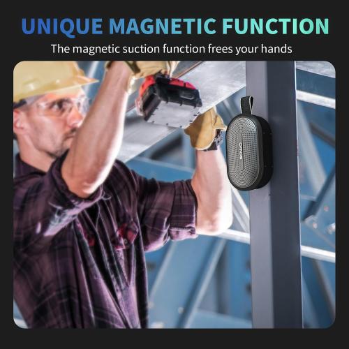 SOWO Portable Small Speaker, Magnetic Bluetooth Speaker for Golf Cart