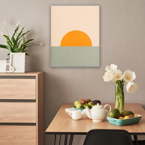 Floating Frame for 24x30 Canvas Paintings with 0.6-0.8 Deep, DIY Metal Canvas Floater Frames for Abstract Art Prints Family Wedding Portraits, Gallery Wall Art Decor, No Glass & Back (Silver)