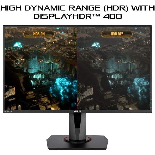 ASUS TUF Gaming VG279QM 27” HDR Monitor, 1080P Full HD (1920 x 1080), Fast IPS, 280Hz, G-SYNC Compatible, Extreme Low Motion Blur Sync (ELMB SYNC), 1ms, DisplayHDR 400,, BLACK