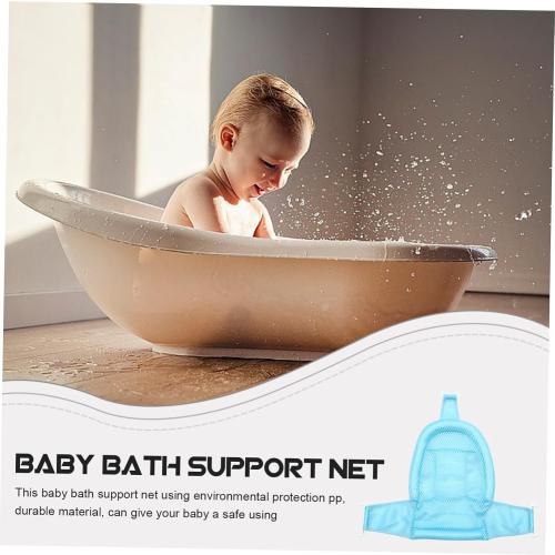 Bath Net Support Seat Breathable Mesh for Safe Comfortable Bathing Skid Shower Pad Blue
