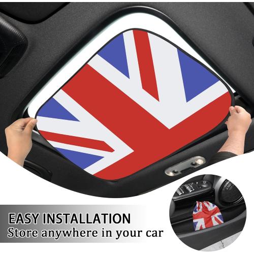 TOMALL Car Sunroof Shade Cover Compatible with Mini Cooper R56/F56/R60/R55/F55/F54 Car Accessories Foldable Anti-UV Ray Sun Shade Interior Sun Protector Trim for Countryman Clubman Accessories (Red)