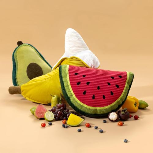 Phantoscope Fruit Shaped Pillows Series Banana Shaped Throw Pillow, Fun Home Decor of Fruit Themed Shaped Cushions, Fall Decorative Shaped Pillow for Couch Bed and Chair, Yellow, 21 x7 inches