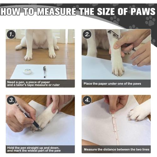 EXPAWLORER 6Pcs Anti Slip Dog Socks to Prevent Licking Paws, Dog Shoes for Hot Pavement, Double Sides Dog Boots & Paw Protectors Booties for Hardwood Floors with Grippers Small Medium Large Senior Dog